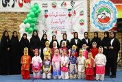 رقابت ۱۴۰ دختر تالوکار قمی در خانه ووشوی قم